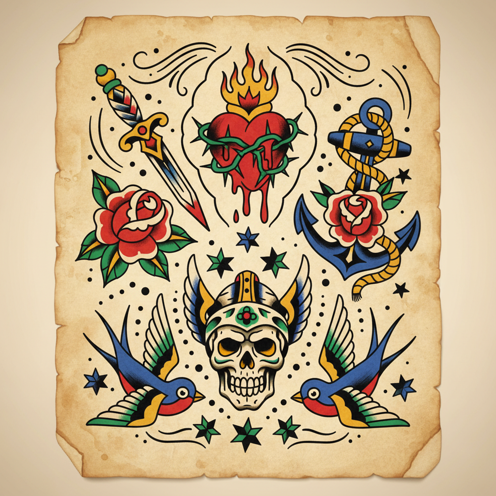 Traditional flash art by Diego